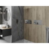 Mexen X-Wall-NR étagère encastrée sans collerette 45 x 20 cm, inox - 1911452010