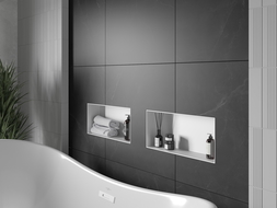Mexen X-Wall-NR étagère encastrée sans rebord 45 x 20 cm, blanche - 1921452010