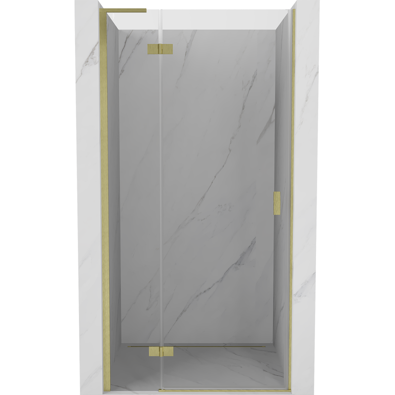 Mexen Mist-H L porte de douche pivotante gauche 80 cm, transparent, or brossé - 8A5L-080-000-55-00-L