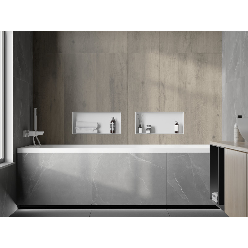 Mexen X-Wall-NR étagère encastrée sans rebord 45 x 20 cm, blanche - 1921452010