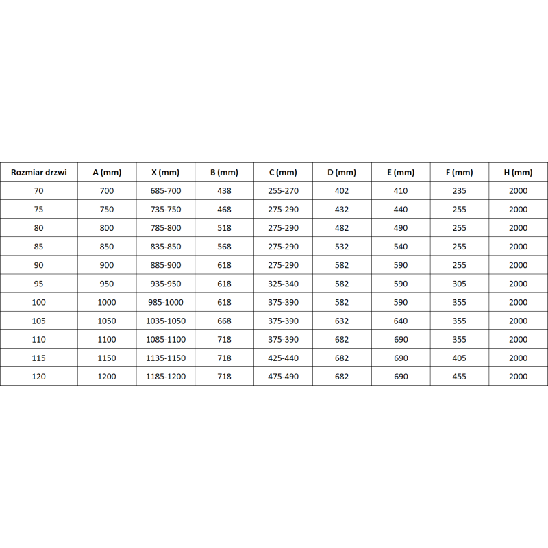 Mexen Mist-H L porte de douche pivotante gauche 95 cm, transparent, or brossé - 8A5L-095-000-55-00-L