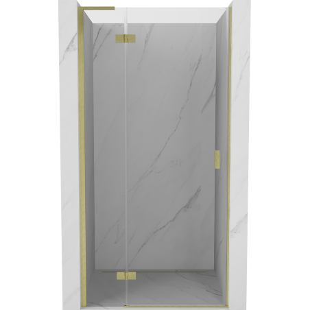 Mexen Mist-H L porte de douche battante gauche 100 cm, transparent, or brossé - 8A5L-100-000-55-00-L