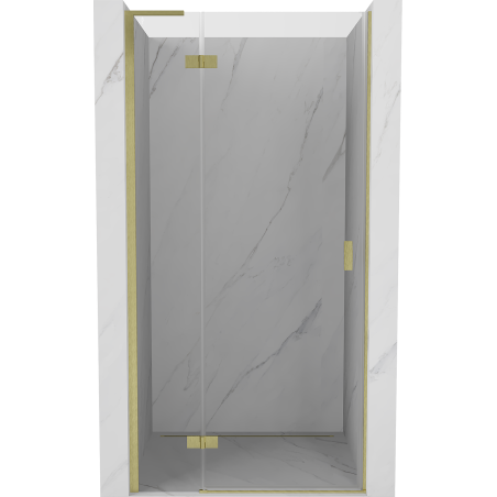Mexen Mist-H L porte de douche pivotante gauche 100 cm, transparent, doré brossé - 8A5L-100-000-55-00-L
