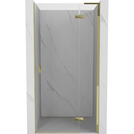 Mexen Mist-H L porte de douche pivotante droite 80 cm, transparente, dorée - 8A5L-080-000-50-00-P