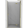 Mexen Mist-H L porte de douche pivotante droite 80 cm, transparente, dorée - 8A5L-080-000-50-00-P