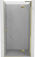 Mexen Mist-H L porte de douche pivotante droite 115 cm, transparent, doré - 8A5L-115-000-50-00-P