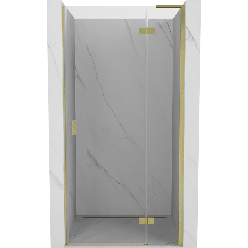Mexen Mist-H L porte de douche pivotante droite 100 cm, transparent, or brossé - 8A5L-100-000-55-00-P