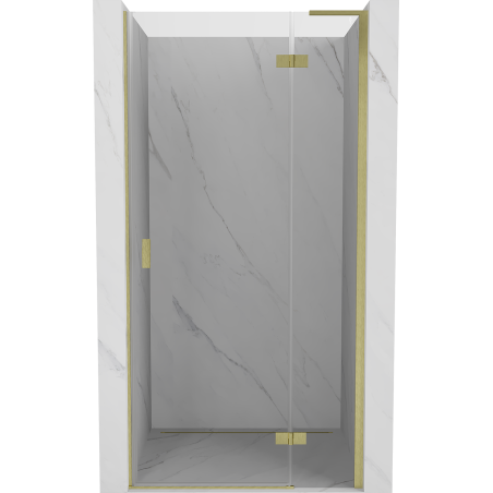 Mexen Mist-H L porte de douche pivotante droite 100 cm, transparent, or brossé - 8A5L-100-000-55-00-P