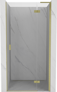 Mexen Mist-H L porte de douche pivotante droite 115 cm, transparent, doré brossé - 8A5L-115-000-55-00-P
