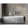 Mexen X-Wall-NR étagère encastrée sans rebord 45 x 30 cm, inox - 1911453010