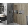 Mexen X-Wall-NR étagère encastrée sans rebord 45 x 30 cm, inox - 1911453010