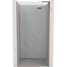 Mexen Mist-H L porte de douche pivotante droite 115 cm, transparent, cuivre brossé - 8A5L-115-000-65-00-P