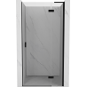 Mexen Mist-H L porte de douche battante droite 100 cm, transparent, noir - 8A5L-100-000-70-00-P