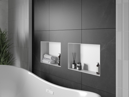 Mexen X-Wall-NR étagère encastrée sans collerette 45 x 30 cm, blanche - 1921453010