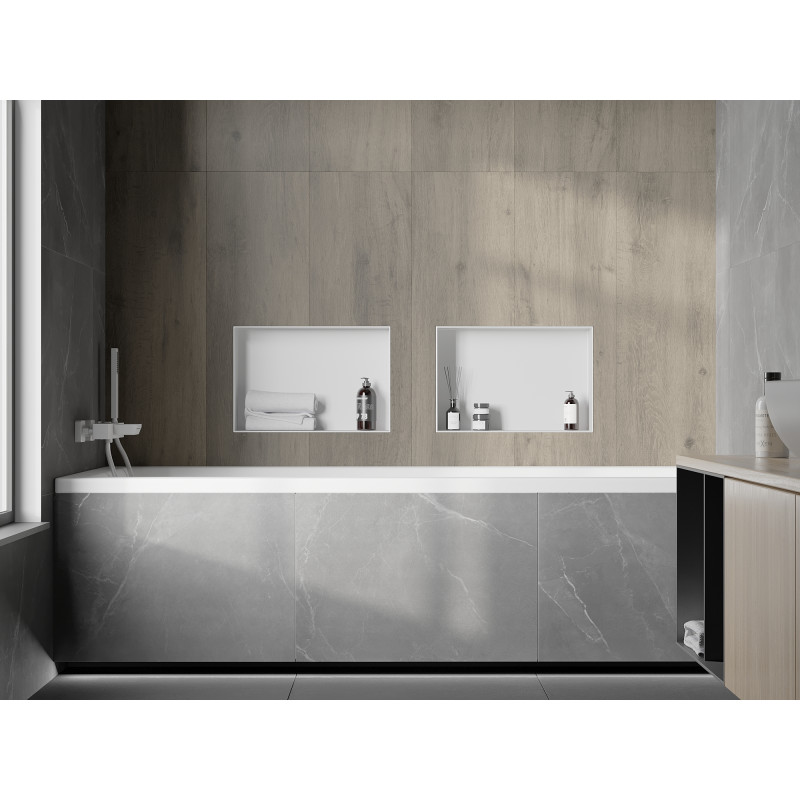 Mexen X-Wall-NR étagère encastrée sans rebord 45 x 30 cm, blanche - 1921453010