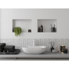 Mexen X-Wall-NR étagère encastrée sans collerette 45 x 30 cm, blanche - 1921453010