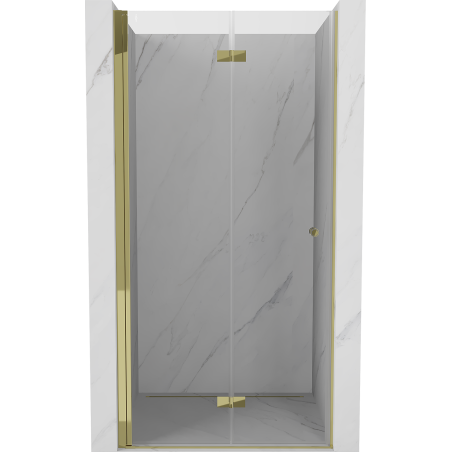 Mexen Mist-F porte de douche pliante gauche 60 cm, transparent, doré - 8A6-060-000-50-00-L
