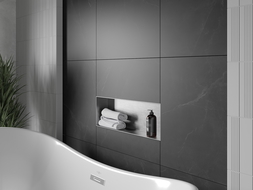 Mexen X-Wall-NR étagère encastrée sans rebord 60 x 20 cm, inox - 1911602010