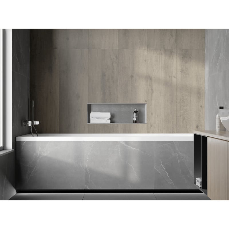 Mexen X-Wall-NR étagère encastrée sans rebord 60 x 20 cm, inox - 1911602010