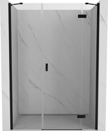 Mexen Mist-H porte de douche battante droite 130 cm, transparent, noir - 8A5-130-001-70-00-P