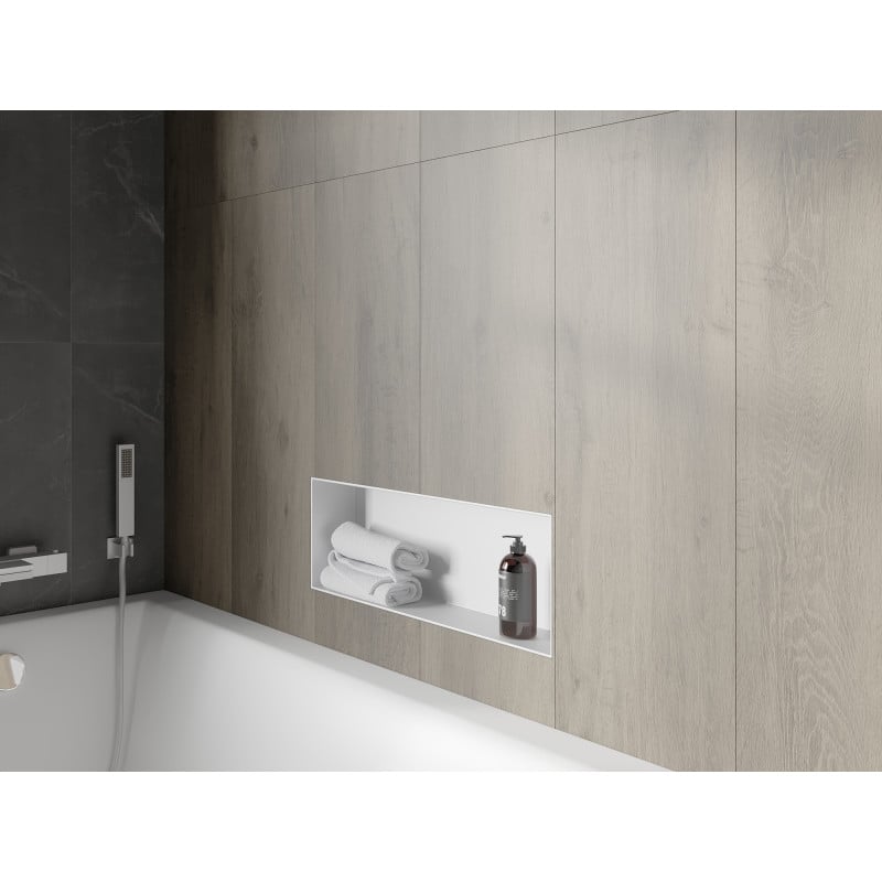 Mexen X-Wall-NR étagère encastrée sans rebord 60 x 20 cm, blanche - 1921602010