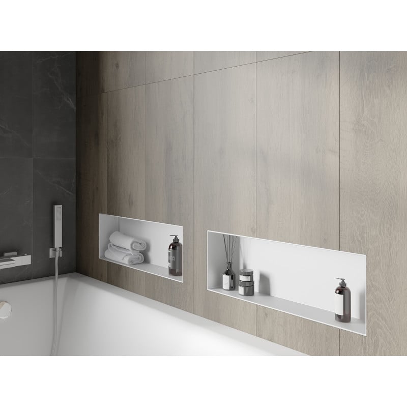 Mexen X-Wall-NR étagère encastrée sans rebord 60 x 20 cm, blanche - 1921602010