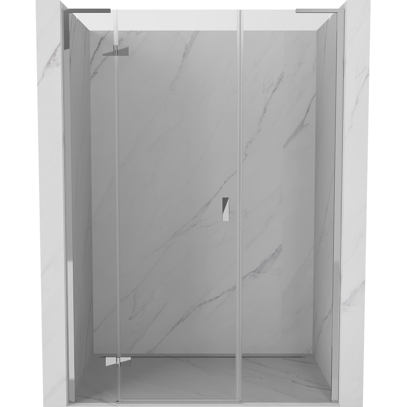 Mexen Mist-H L porte de douche pivotante gauche 155 cm, transparent, chrome - 8A5L-155-001-01-00-L