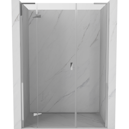 Mexen Mist-H L porte de douche pivotante à gauche 155 cm, transparent, chrome - 8A5L-155-001-01-00-L