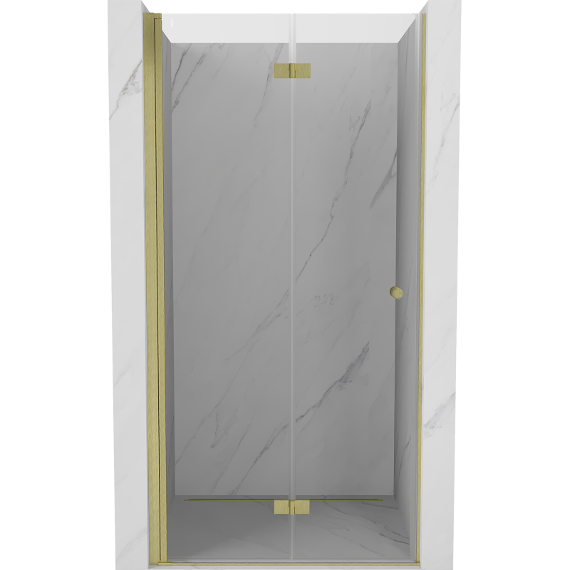 Mexen Mist-F portes de douche pliantes gauche 90 cm, transparentes, doré brossé - 8A6-090-000-55-00-L