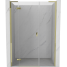 Mexen Mist-H L porte de douche pivotante gauche 150 cm, transparent, doré - 8A5L-150-001-50-00-L