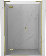 Mexen Mist-H L porte de douche pivotante gauche 155 cm, transparent, or - 8A5L-155-001-50-00-L