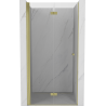 Porte de douche pliable gauche Mexen Mist-F 100 cm, transparent, or brossé - 8A6-100-000-55-00-L