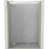 Mexen Mist-H L porte de douche pivotante gauche 155 cm, transparent, or brossé - 8A5L-155-001-55-00-L