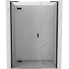 Mexen Mist-H L porte de douche pivotante gauche 140 cm, transparent, noir - 8A5L-140-001-70-00-L