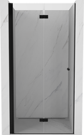 Mexen Mist-F portes de douche pliantes gauche 65 cm, transparentes, noires - 8A6-065-000-70-00-L