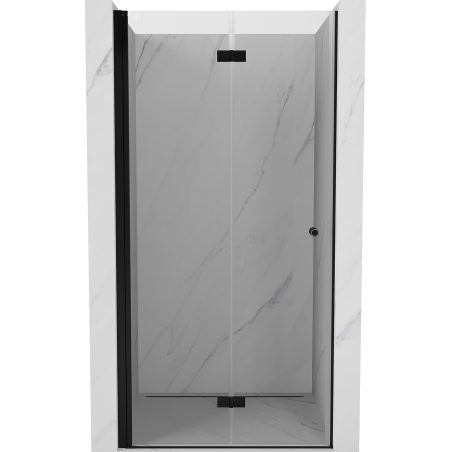 Mexen Mist-F porte de douche pliante gauche 70 cm, transparent, noir - 8A6-070-000-70-00-L