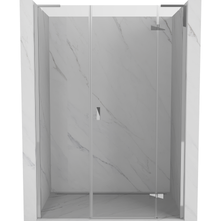 Mexen Mist-H L porte de douche battante droite 140 cm, transparent, chrome - 8A5L-140-001-01-00-P