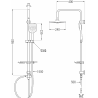 Mexen T17 colonne de douche, chrome - 798171793-00