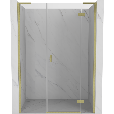 Mexen Mist-H L porte de douche pivotante droite 155 cm, transparent, or brossé - 8A5L-155-001-55-00-P