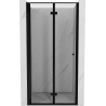 Mexen Mist-F porte de douche pliantes gauche 100 cm, cadre noir, noir - 8A6-100-000-70-70-L