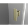 Mexen Mist-H L Duo cabine de douche pivotante droite 95 x 105 cm, transparente, or brossé - 8A5L-095L-105P-55-00