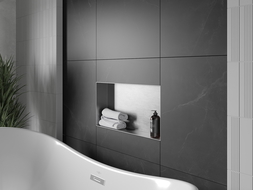 Mexen X-Wall-NR étagère encastrée sans rebord 60 x 30 cm, inox - 1911603010