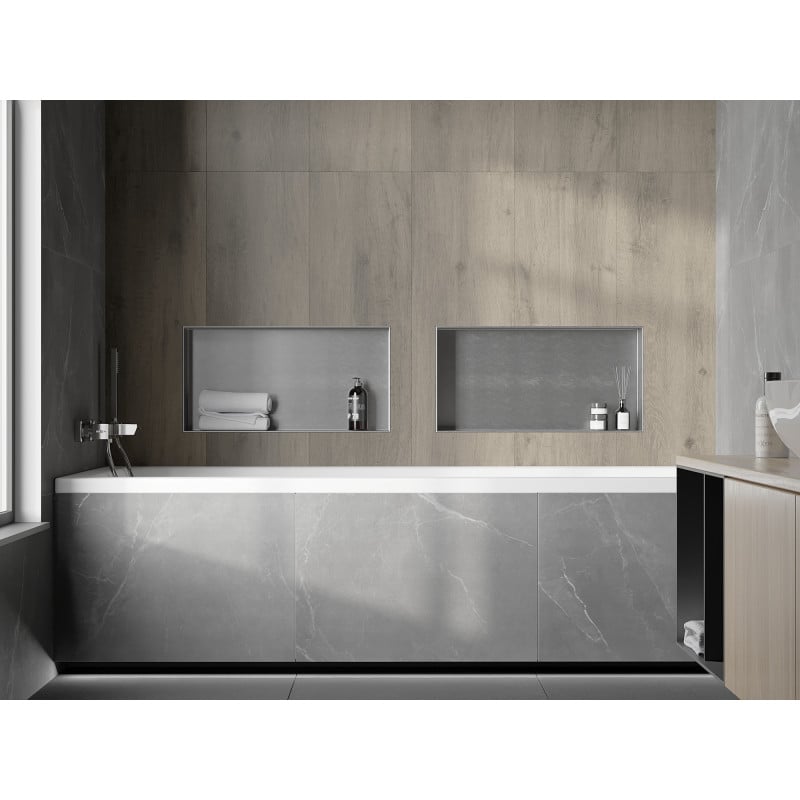 Mexen X-Wall-NR étagère encastrée sans bride 60 x 30 cm, inox - 1911603010