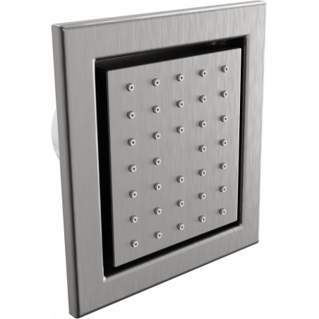 Mexen Cube Buse latérale encastrée, gun gray brossé - 79365-66