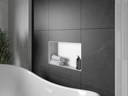 Mexen X-Wall-NR étagère encastrée sans bordure 60 x 30 cm, blanche - 1921603010