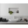 Mexen X-Wall-NR étagère encastrée sans rebord 60 x 30 cm, blanche - 1921603010