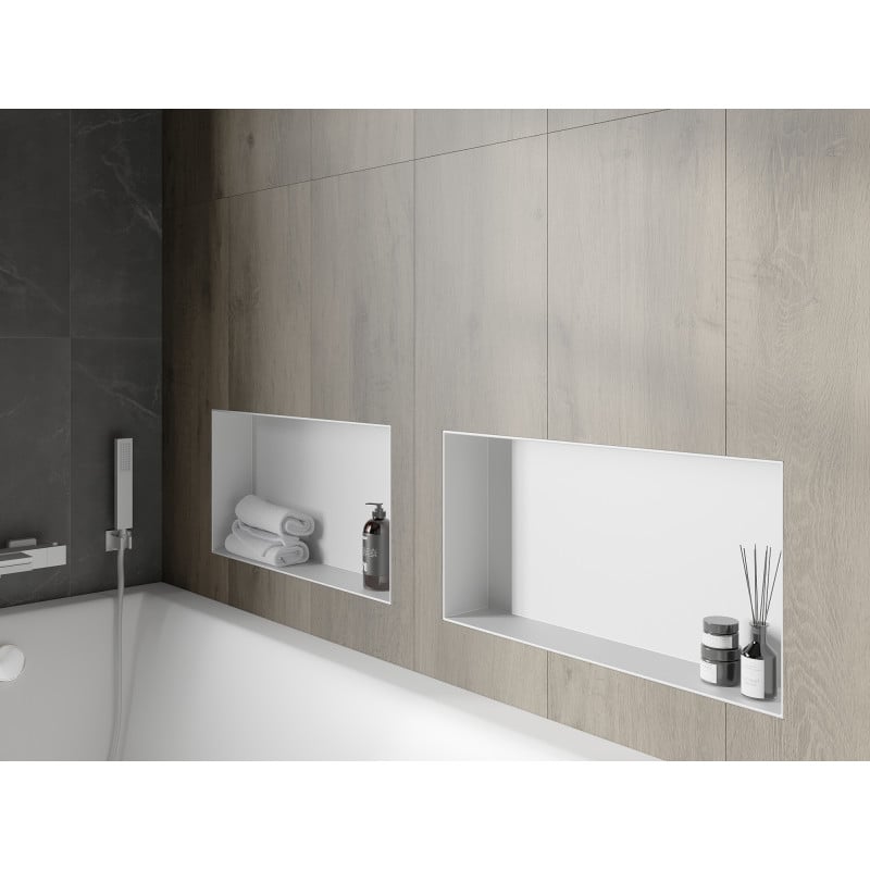 Mexen X-Wall-NR étagère encastrée sans rebord 60 x 30 cm, blanche - 1921603010