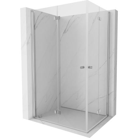 Mexen Mist-F Duo cabine de douche pliante gauche 75 x 70 cm, transparent, chrome - 8A6-075L-070P-01-00