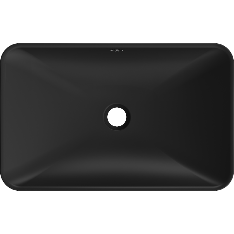 Mexen Avila lavabo à poser 58 x 37 cm, noir mat - 21115585