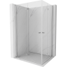 Mexen Mist-F Duo cabine de douche pliante gauche 115 x 70 cm, transparent, chromé - 8A6-115L-070P-01-00